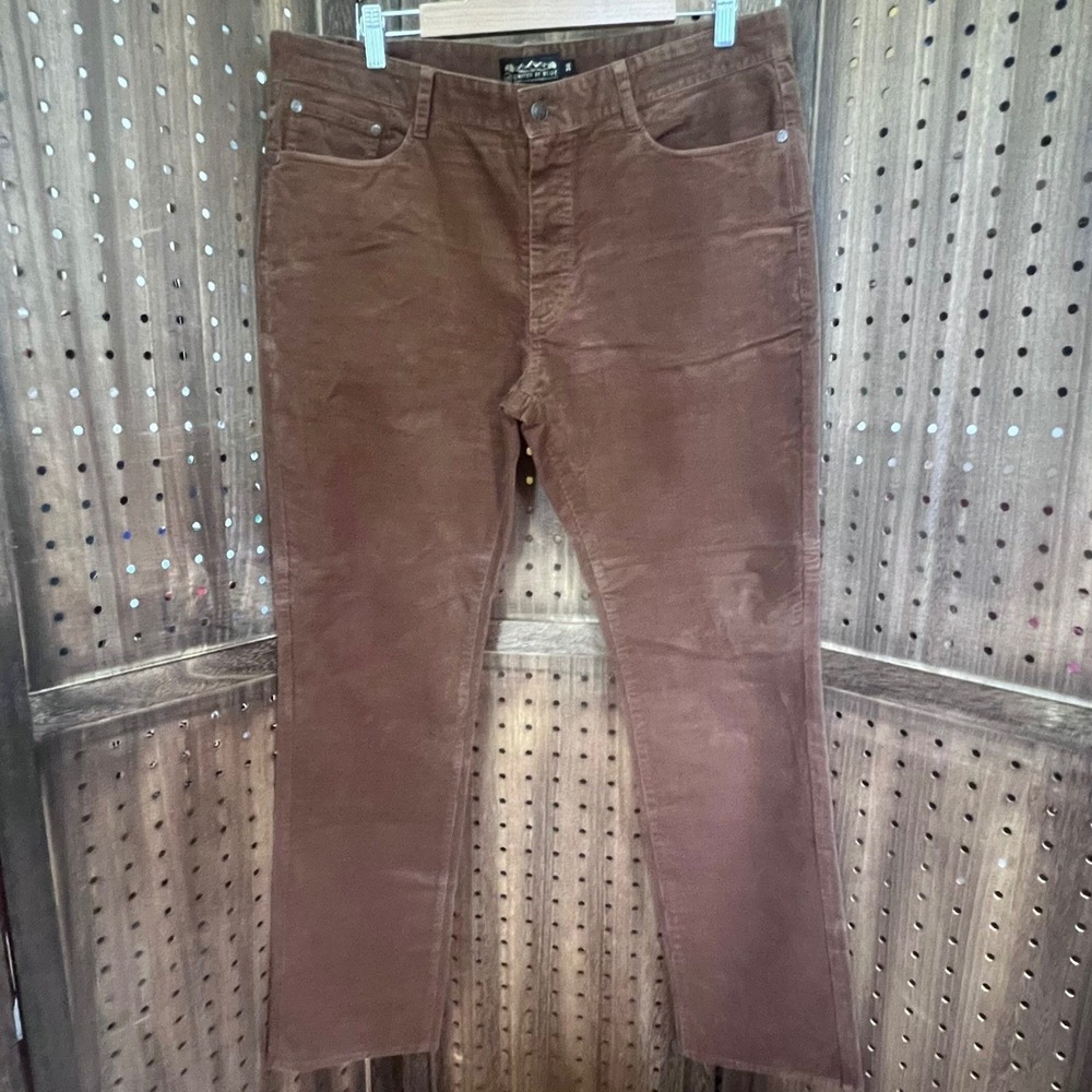 United By Blue Brown Corduroy Pants Men's 36 Chocolate Brown Organic Cotton